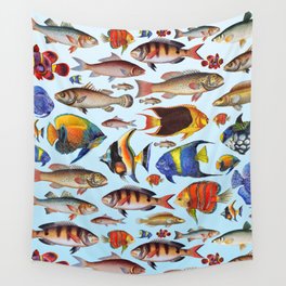 Colorful fish in the ocean Wall Tapestry
