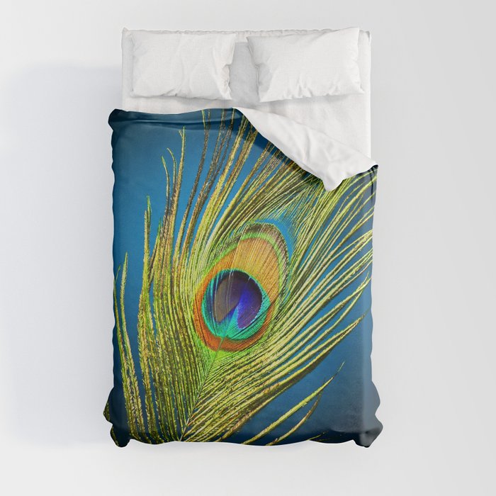 beautiful exotic feather  Duvet Cover