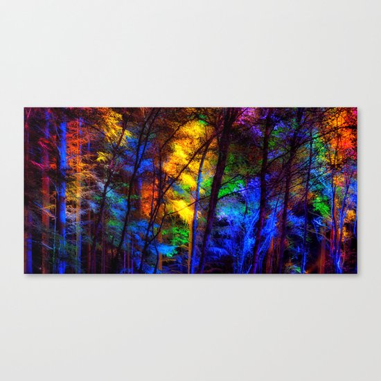 Rainbow Enchanted Forest Canvas Print