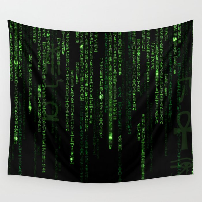 Hieroglyphs Reloaded Wall Tapestry