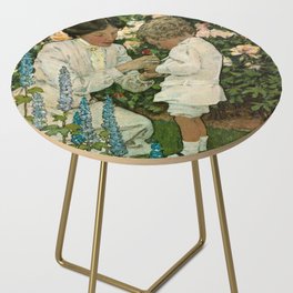 In the Garden by Jessie Willcox Smith Side Table