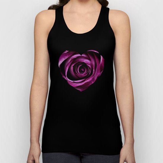 Purple Rose Unisex Tank Top