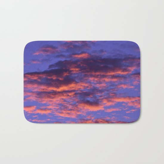 Pink and Blue Sky Bath Mat
