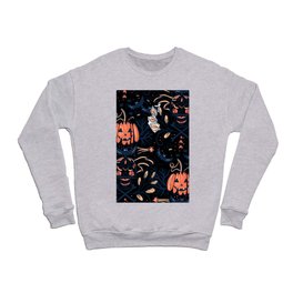 Cyberpunk Pumpkin Halloween Night Crewneck Sweatshirt