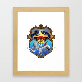 Personalised coat of arms commission Framed Art Print