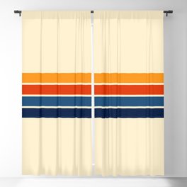 Classic Retro Stripes Blackout Curtain
