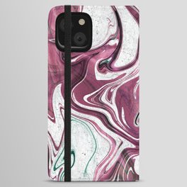 Marble Glitch 4 iPhone Wallet Case