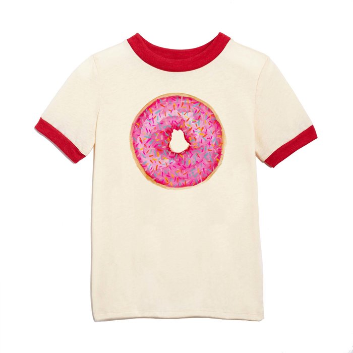 Pink Doughnut Kids T Shirt
