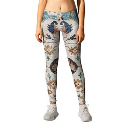 Blue Antique Persian Carpet Leggings