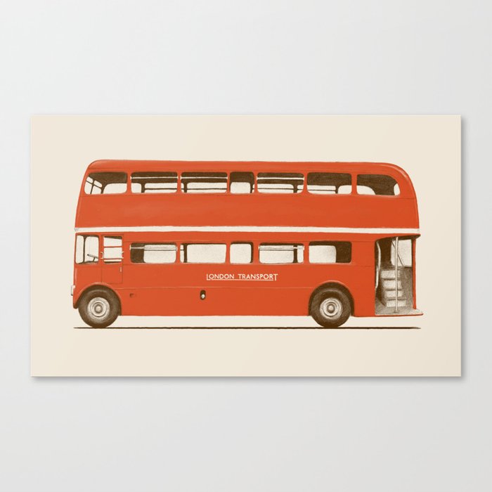 Double-Decker London Bus Canvas Print