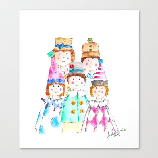 Circus Friends Canvas Print