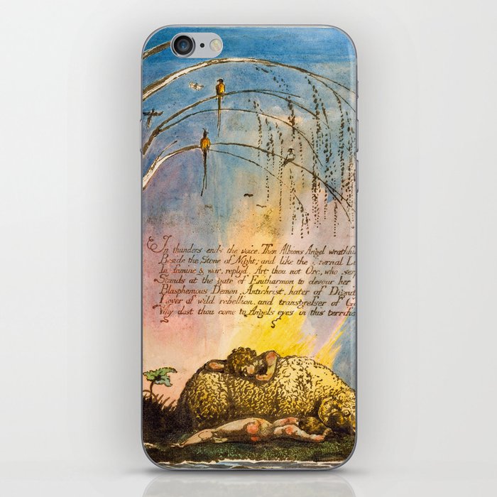 Art from "America: A Prophecy" by William Blake (1793) iPhone Skin