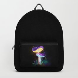 Two Glowing Mushrooms Backpack