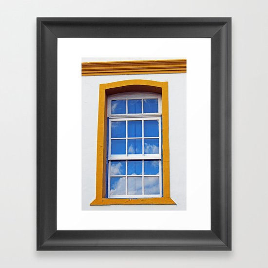 Window to the sky Framed Art Print