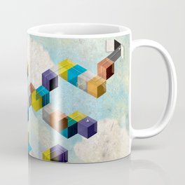 Abstract Geometric 3D Cubes Coffee Mug