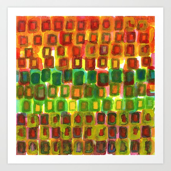 Frames under Color Art Print