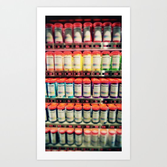 Pantone Shelf Art Print