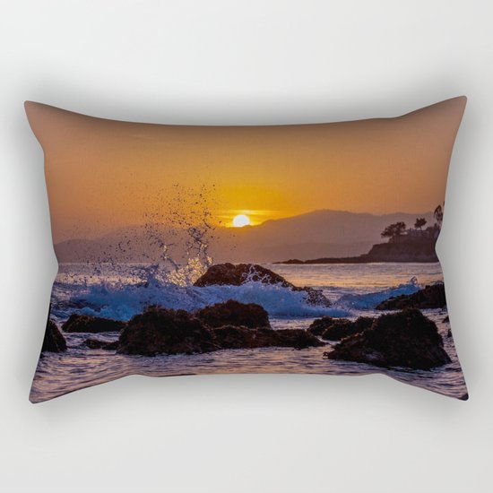 Beach Sunset Rectangular Pillow