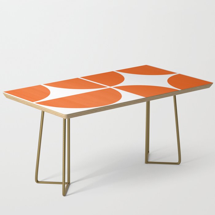 Mid Century Modern Orange Square Coffee Table By Theoldartstudio Mid Century Modern Orange Square Coffee Table By Theoldartstudio
