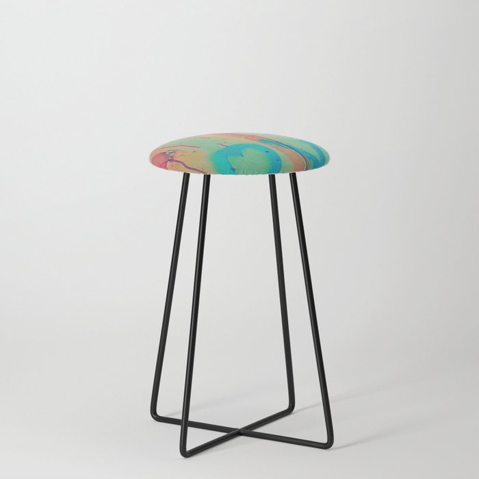 Love Painting pink, dreams, pastel, love, cute,  Counter Stool