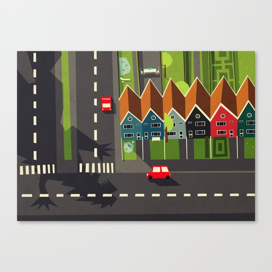 There goes the neighborhood Canvas Print