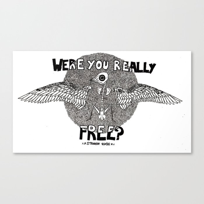 Were You Ever Free Straight Edge Canvas Print