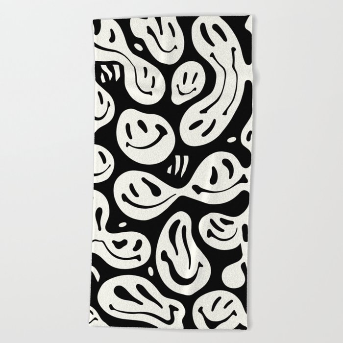 Ghost Melted Happiness Beach Towel
