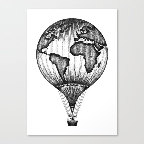 EXPLORE. THE WORLD IS YOURS. (No text) Canvas Print