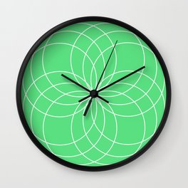 Mint Green Tile Wall Clock
