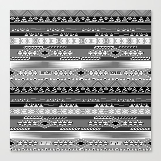Ethnic stripes. Tribal pattern Indians. Canvas Print