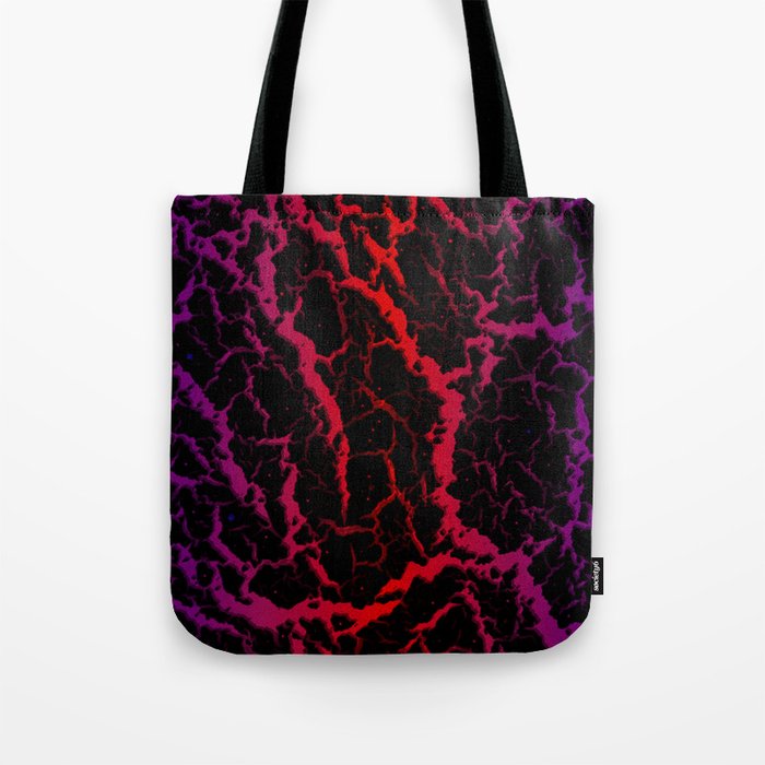 Cracked Space Lava - Purple/Red Tote Bag
