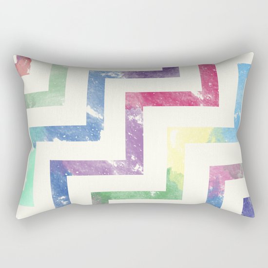 Colorful Geometric VI Rectangular Pillow