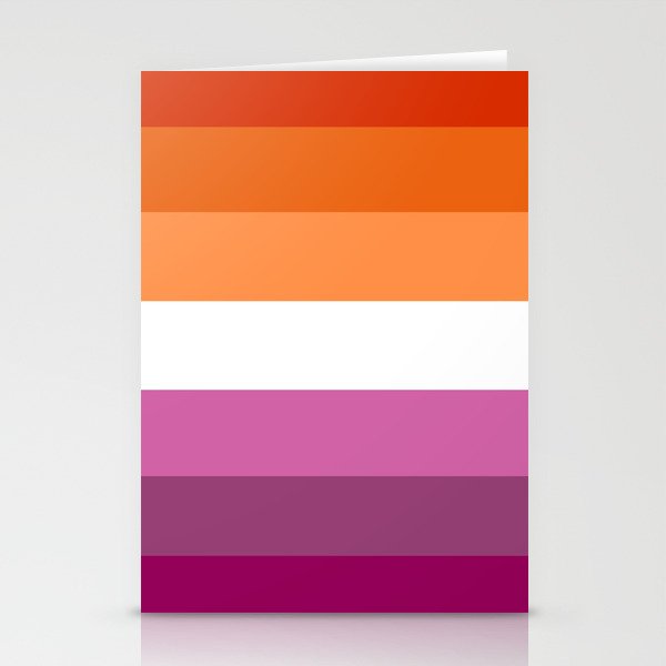 Lesbian Pride Flag Stationery Cards