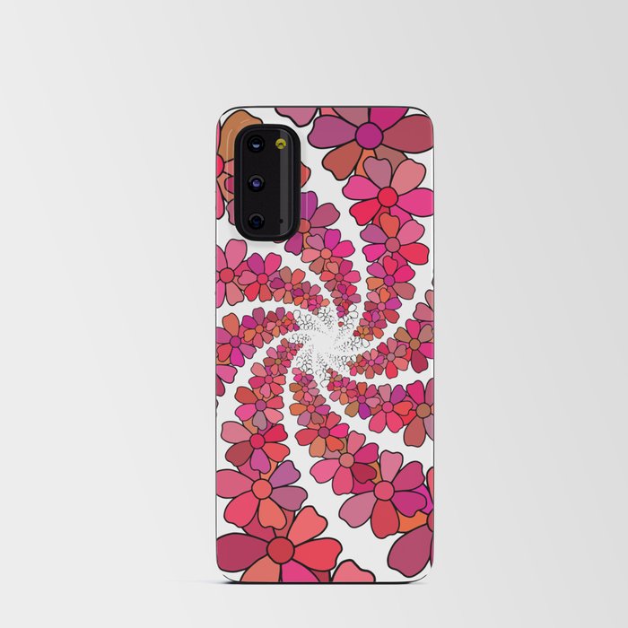 PINK Flower Kaleidoscope Android Card Case