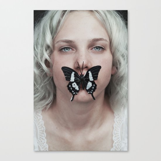 Butterfly girl Canvas Print