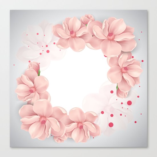 Flower crown Canvas Print