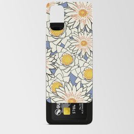 White and Yellow Floral Pattern Design Android Card Case