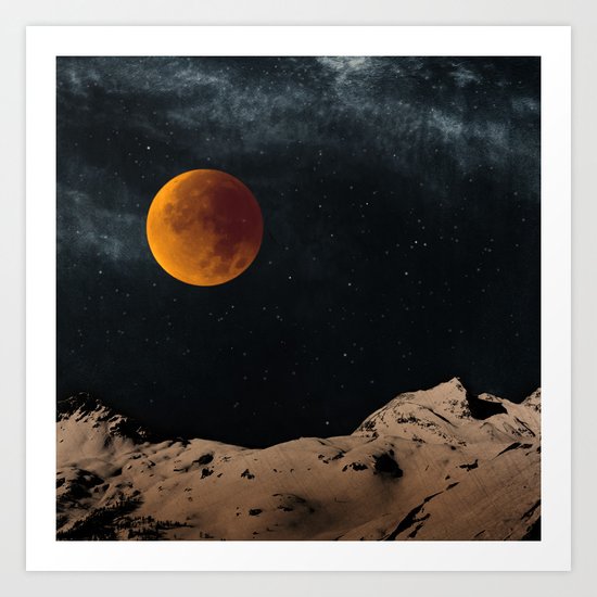 Bloodmoon Fantasy Art Print