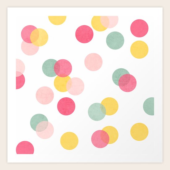 confetti Art Print by her art Society6