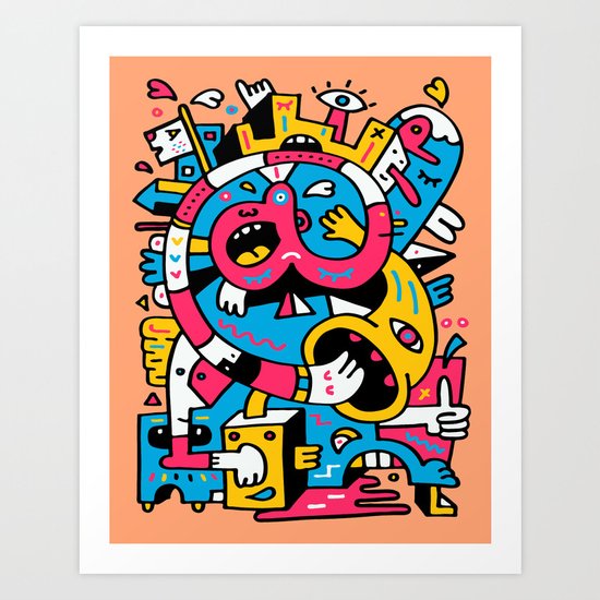 At The Third Stroke Art Print