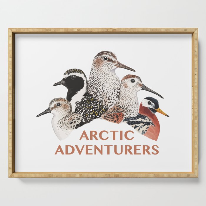 Arctic Shorebirds Serving Tray