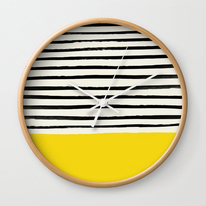 Sunshine x Stripes Wall Clock