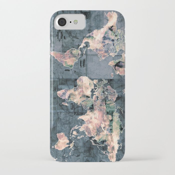 world map iPhone Case