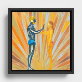 Adam and Eve Framed Canvas