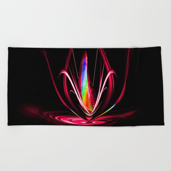Abstract perfektion - Lightshow Beach Towel