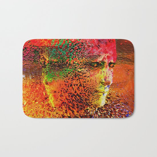 " The beauty is the magnificence of the divine face. " Bath Mat