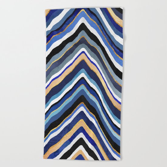 Blue Slice Beach Towel