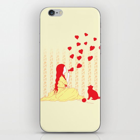 Bubbly Hearts iPhone & iPod Skin