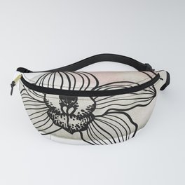 girl with orchid flower Fanny Pack
