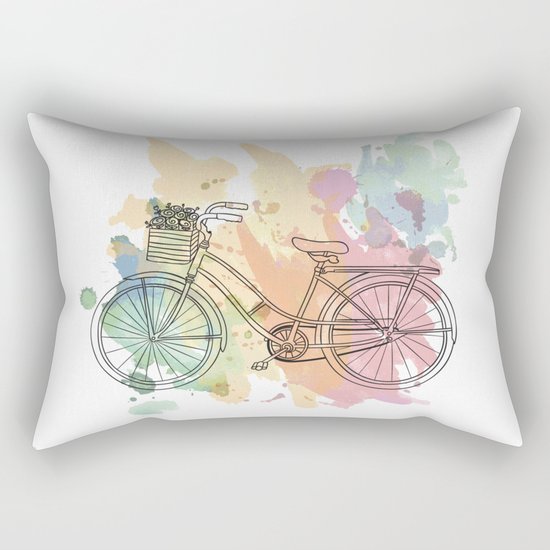 Cycle Painting Rectangular Pillow